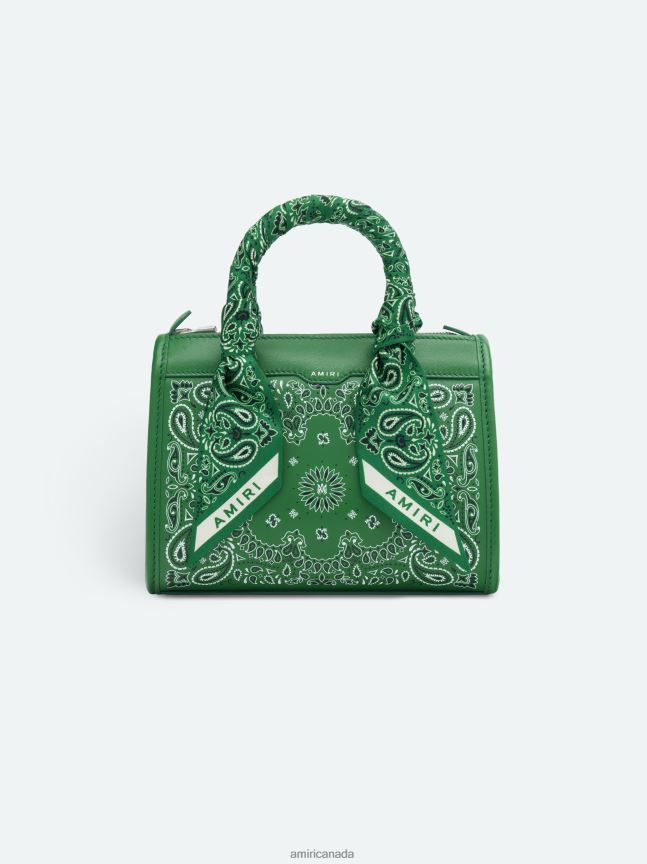 Bag AMIRI Bandana Micro Triangle Green Women ZXNJX8397