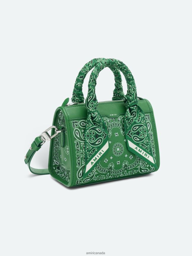 Bag AMIRI Bandana Micro Triangle Green Women ZXNJX8397