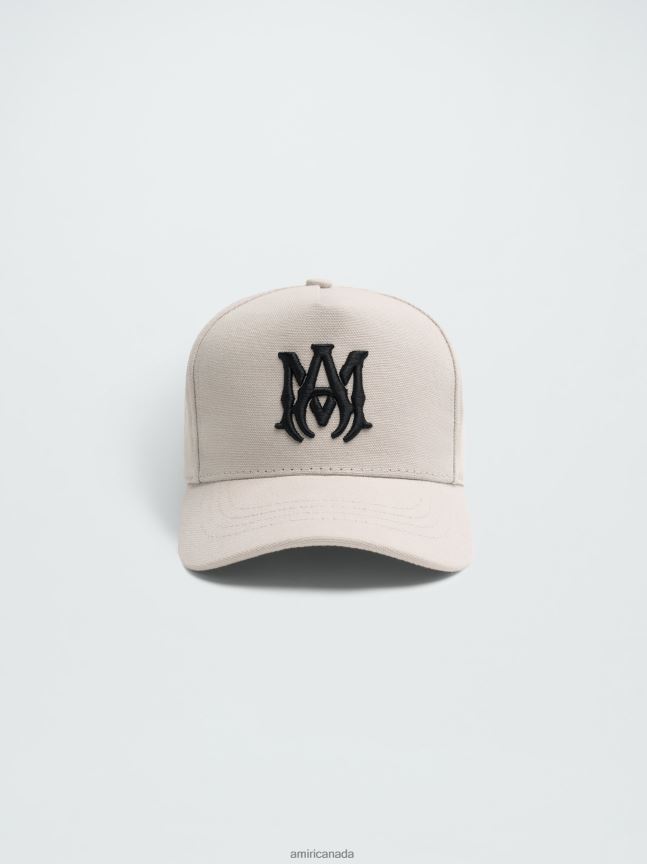 Accessories AMIRI Ma Canvas Hat Alabaster Unisex ZXNJX8385