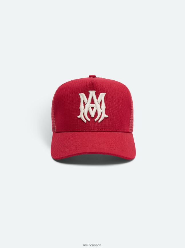 Accessories AMIRI Ma Logo Trucker Hat Red Unisex ZXNJX8435