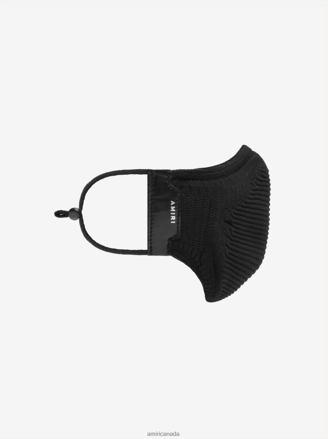 Accessories AMIRI Flyknit Face Mask Black Unisex ZXNJX8456