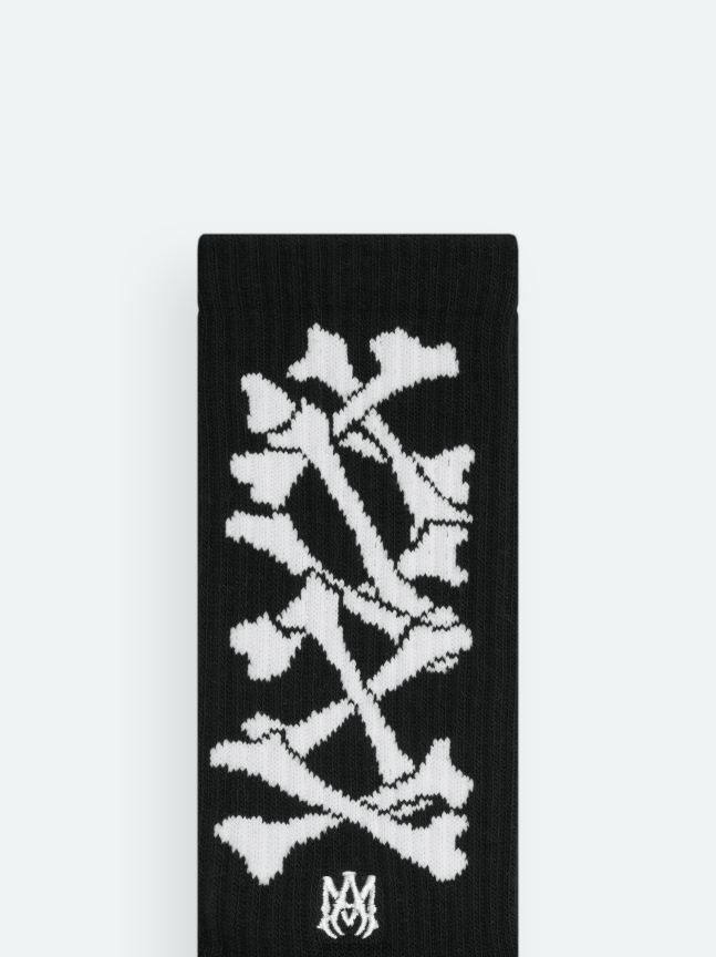 Accessories AMIRI Bones Sock Black/White Unisex ZXNJX8451