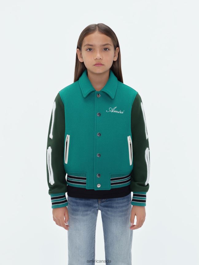 Clothing AMIRI Bones Jacket Teal Kids ZXNJX8368