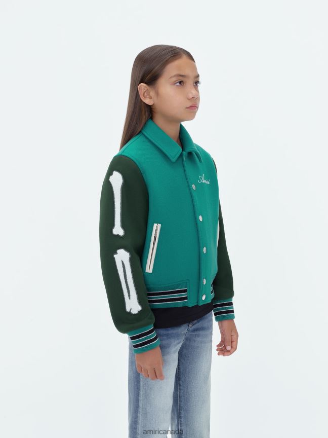 Clothing AMIRI Bones Jacket Teal Kids ZXNJX8368