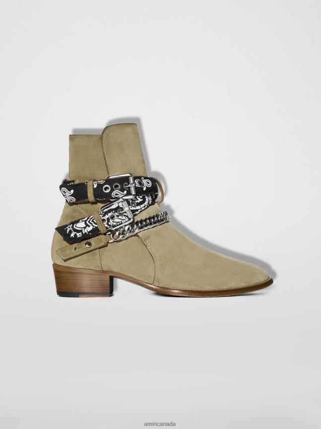 Shoes AMIRI Bandana Buckle Boot Cognac Men ZXNJX8225