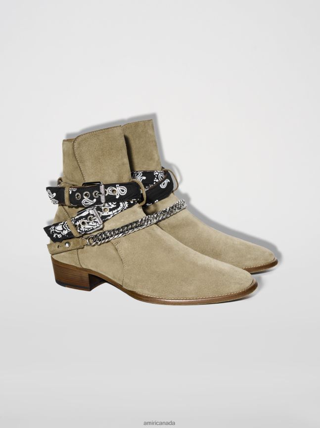 Shoes AMIRI Bandana Buckle Boot Cognac Men ZXNJX8225