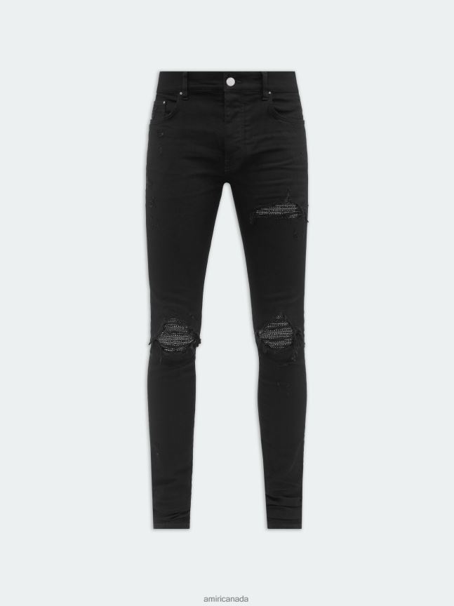 Clothing AMIRI Crystal Mx1 Jean Black OD Men ZXNJX87