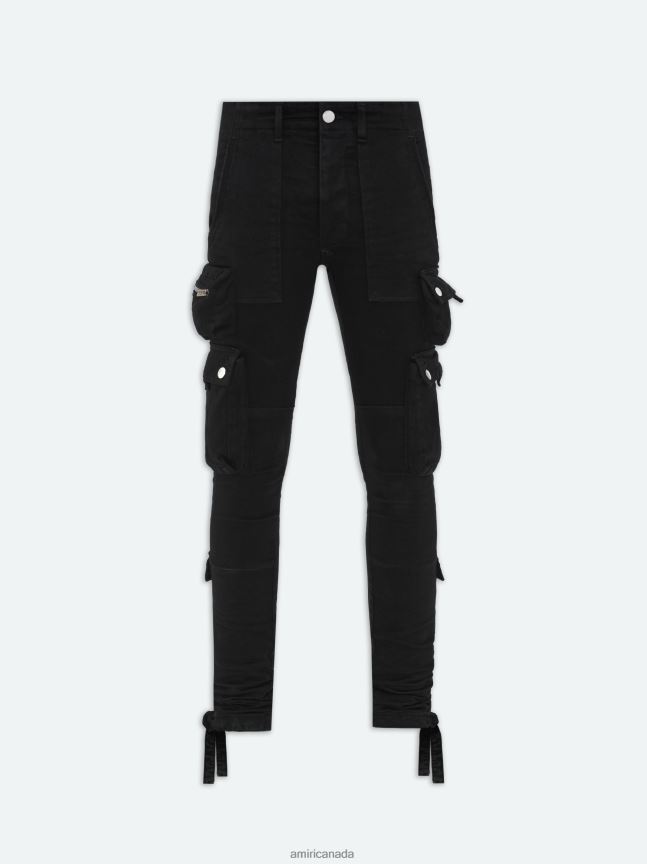 Clothing AMIRI Tactical Cargo Jean Black OD Men ZXNJX810