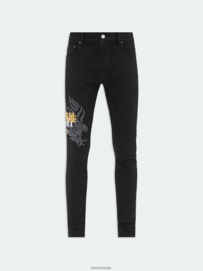 Clothing AMIRI Tgcw Crystal Skinny Jean Black OD Men ZXNJX824