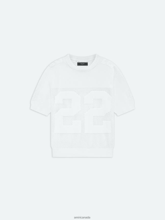 Clothing AMIRI Brand 22 Tee White Men ZXNJX8112