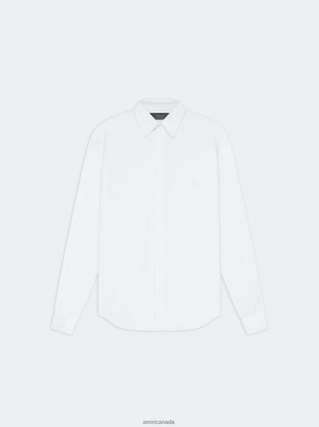 Clothing AMIRI Perfect Poplin Shirt White Men ZXNJX8103