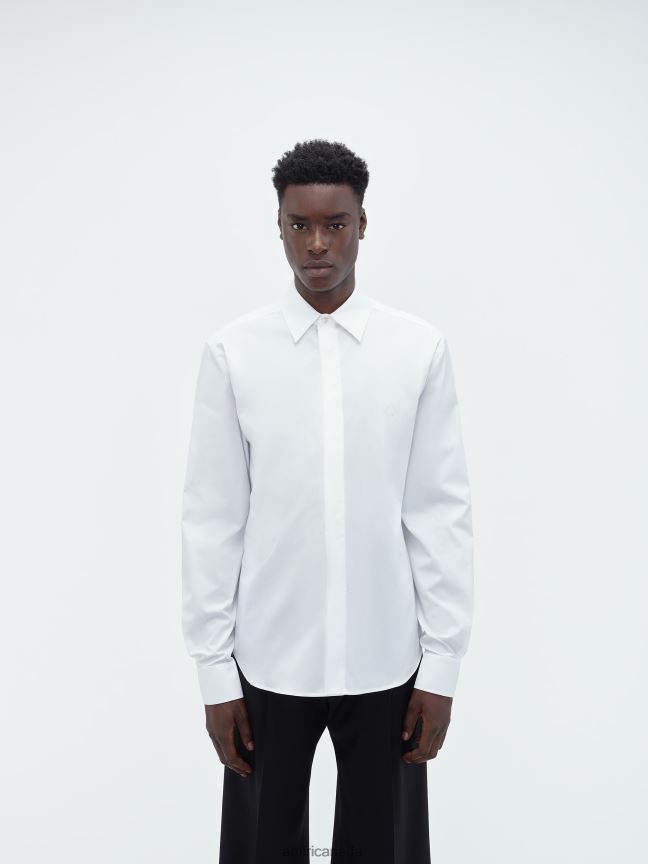 Clothing AMIRI Perfect Poplin Shirt White Men ZXNJX8103