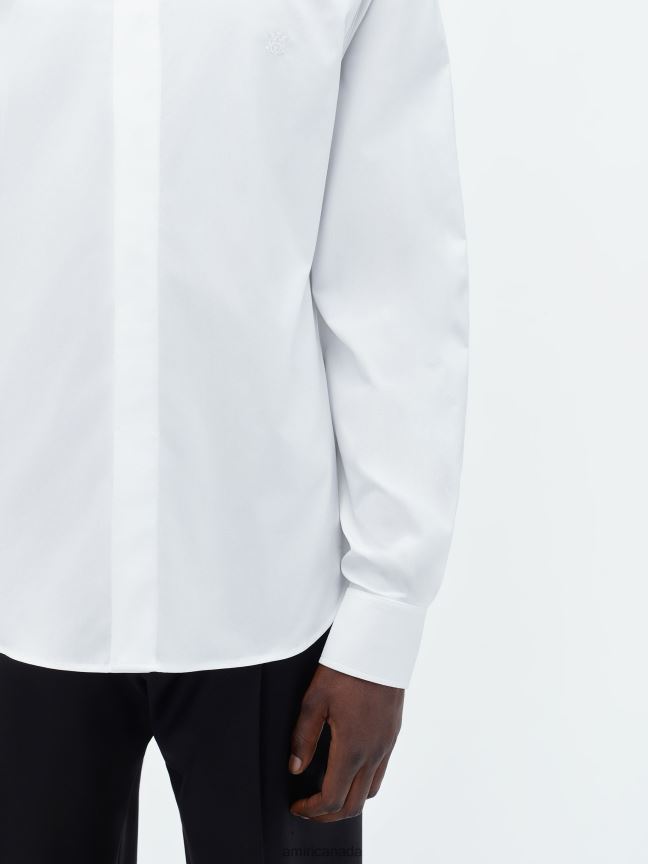 Clothing AMIRI Perfect Poplin Shirt White Men ZXNJX8103