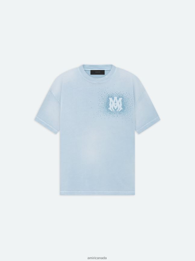 Clothing AMIRI Crystal Burst Tee Ashley Blue Men ZXNJX858