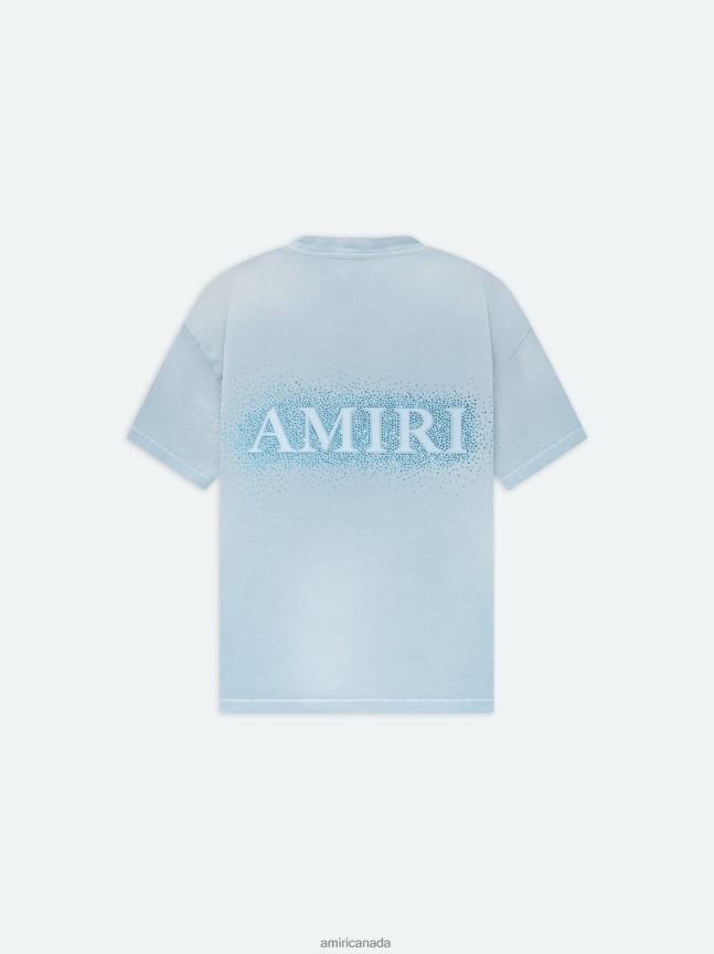 Clothing AMIRI Crystal Burst Tee Ashley Blue Men ZXNJX858