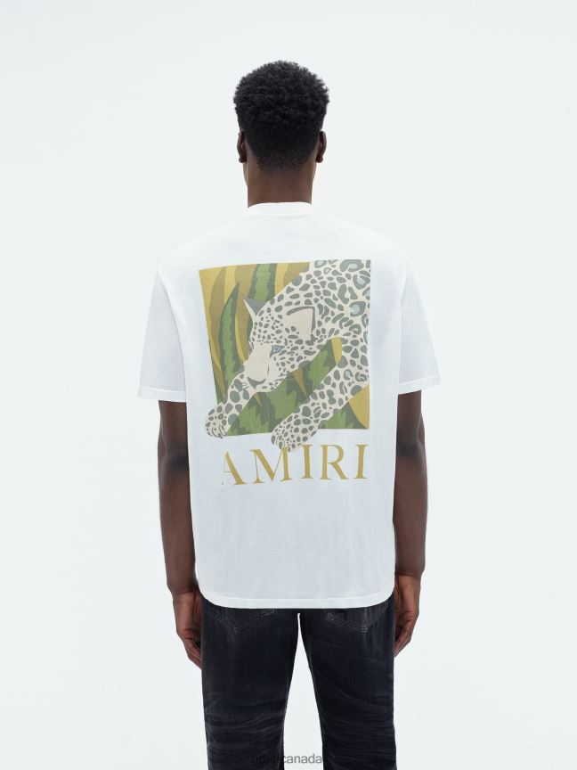 Clothing AMIRI Leopard Tee White Men ZXNJX870