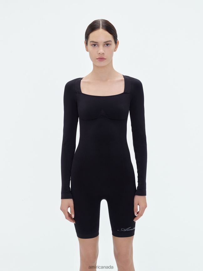 Clothing AMIRI Seamless Bodysuit Black Women ZXNJX8269