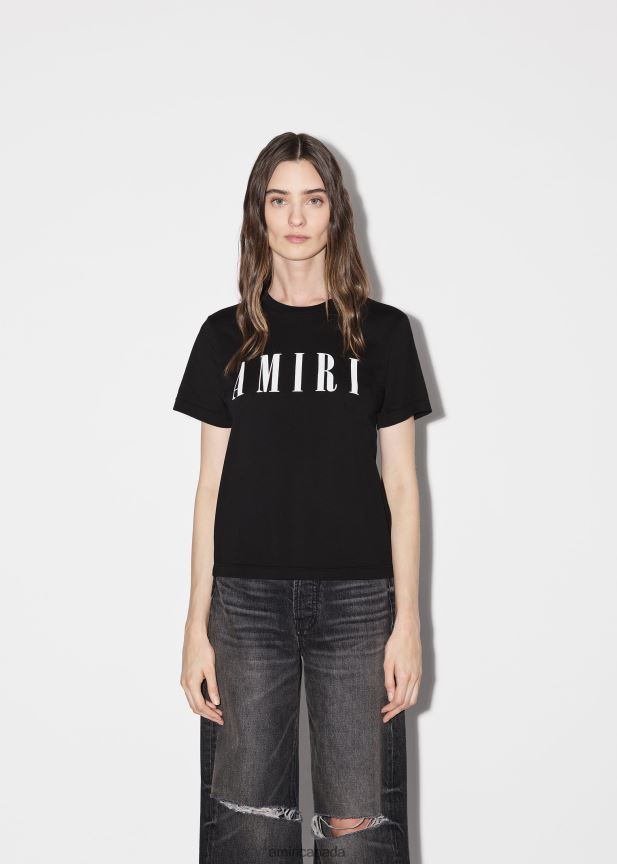 Clothing AMIRI Slim Tee Black Women ZXNJX8254